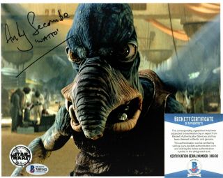 Andy Secombe Signed 8 X 10 Photo Watto Star Wars Beckett X85102