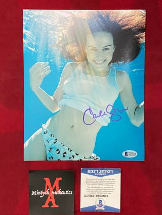 Carla Gugino Autographed Signed 8x10 Photo Model Pose Beckett