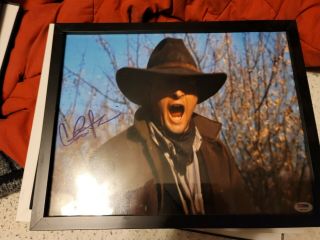 Charlie Sheen Autographed 11x14 Photo Psa/dna Young Guns Major League