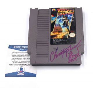 Christopher Lloyd Signed Video Game Back To The Future Beckett Bas Nintendo