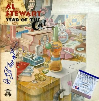 Al Stewart Autograph Signed Year Of The Cat Vinyl Lp Record Album Psa Dna Proof