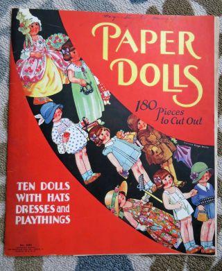 Vintage Corinne Ringel Bailey Paper Dolls Book - 1934 Saalfield Co.