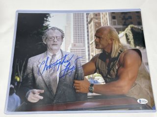 Christopher Lloyd Signed 11x14 Suburban Commando W/ Hulk Hogan Photo Beckett