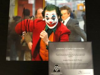 Joaquin Phoenix Autographed 8x10 Photo,  Signed,  Authentic,  Joker,