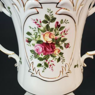 Royal Albert Bone China England Old Country Roses - Large 9 " Grandeur Urn Vase