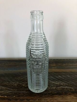 Antique Vintage Collectible Orange Crush Soda Pop Bottle,  Ribbed