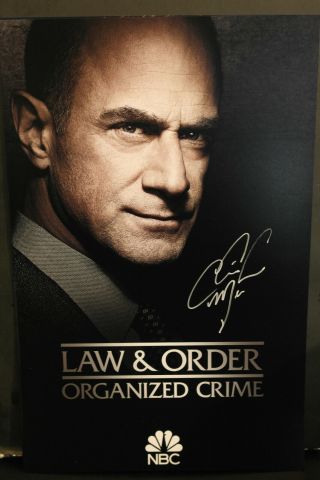 Autographed Poster - Law And Order Organized Crime - Christopher Meloni,