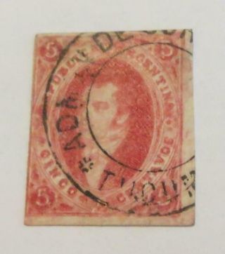 Argentina 1867 Rivadavia 5c Carmine