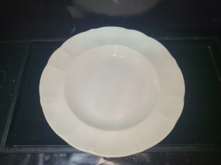 6 Richard Ginori White Wide Rim Soup Bowls 8.  75 " Manifattura Di Laveno