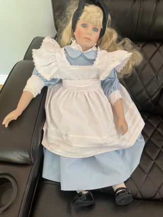 Alice by Thelma Resch.  28 inch limited edition porcelain doll.  654/1500 2