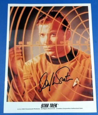 Star Trek William Shatner Kirk Hand Signed Autographed 8x10 Photo