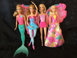 Barbie Doll Bundle - Fairy,  Princess,  Mermaid,  Ballerina