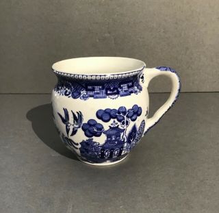 Antique Porcelain Buffalo Pottery Blue Willow 1911 Mug/pitcher
