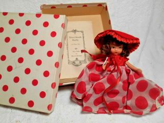 Vintage Nancy Ann Storybook Doll - Little Miss Donnet,  Box & Leaflet,  Frozen Bisque