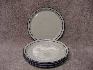 4 Trend Pacific Earthstone Blue Reef 10 - 1/8 " Dinner Plates