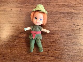 Vintage 1960’s Mattel Liddle Kiddles Doll STORYBOOK PETER PANIDDLE Peter Pan 2