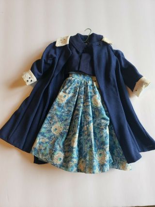 Vintage 1950s For Ideal Little Miss Revlon 18 In Doll - 3 Piece Blue Dress Set