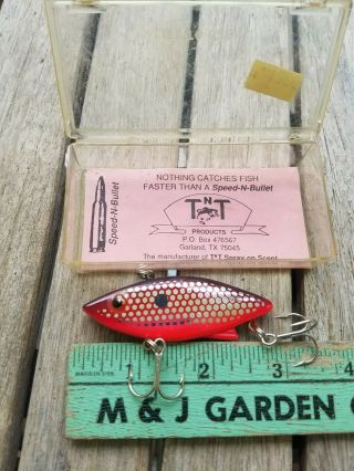 Vintage Fishing Lure - Tnt Speed - N - Bullet - Great Color Garland Texas