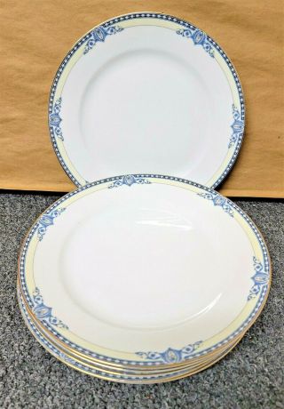 Set Of 6 Noritake Chanesta 10 " Dinner Plates Lovely Us Design Pat Applied For