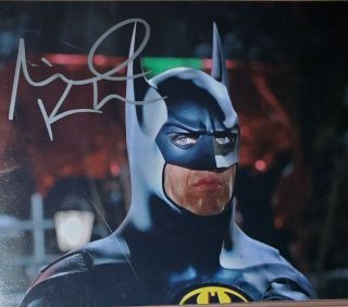 Michael Keaton Hand Signed 8x10 Photo W/ Holo Batman