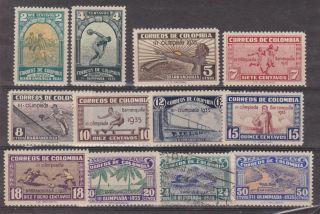 Colombia 1935 Sc 421/32,  Mnh,  42c S1151
