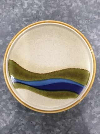 Mikasa Stylekraft Blue River Stoneware Salad Plates Japan Set Of 5