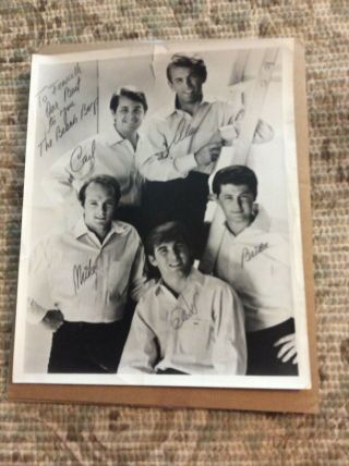 Vintage Beach Boys Black/white 8 X 10 Photograph - Signed