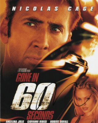Nicolas Cage Gone In 60 Seconds Autographed Signed 8x10 Photo J16