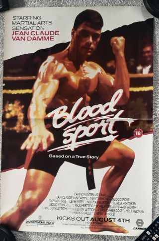 Bloodsport - Jean Claude Van Damme 1980’s Video Shop Poster
