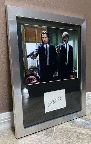 John Travolta Signed Autograph Display - Pulp Fiction