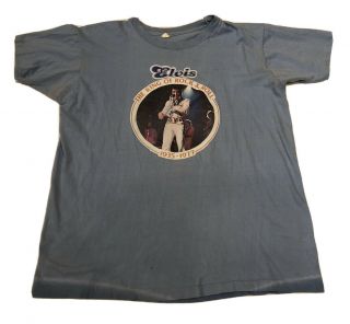 Vintage Elvis Presley The King Of Rock & Roll T - Shirt 1977 X - Large Single Stitch