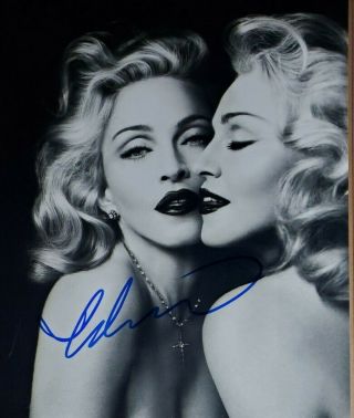 Madonna Hand Signed 8x10 Photo W/ Holo