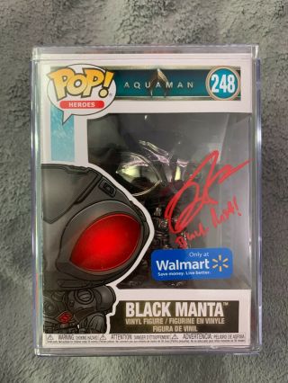 Yahya Abdul - Mateen Ii Signed Autographed Black Manta Funko Pop Walmart