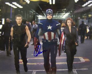 Captain America Chris Evans Signed 8x10 Photo The Avengers