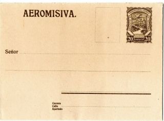 Colombia - Scadta - 20c Letter Sheet Aeromisiva - 1923 - Mnh - $ 125 - H&g G - 1a
