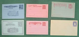 Chile Stamp Covers Selection Of 6 Postal Stationary Covers (k24)