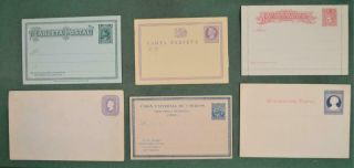 Chile Stamp Covers Selection Of 6 Postal Stationary Covers (k23)