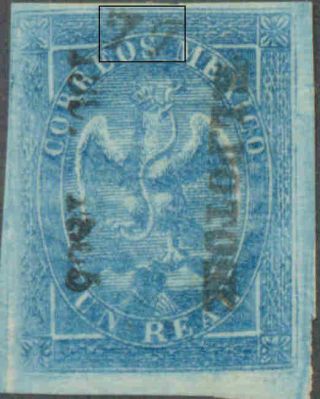 Me1601.  Mexico.  1864 - 1866.  Eagle.  1r.  Slp.  139 - 1865.  Sub 77 (1865).  Tula De Tamaulip.  Mng.