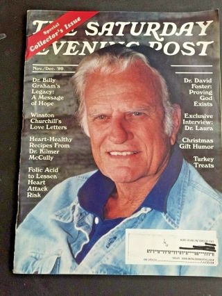 Vintage Collectors Edition Of The Saturday Evening Post Featuring Billy Graham