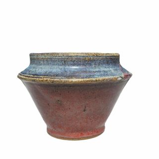 Native American Style Stoneware Vase 8.  5 "