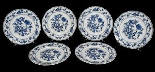 Blue Danube 6 X - 8 - 3/4 " Salad Plates Made In Japan Rectangle Logo