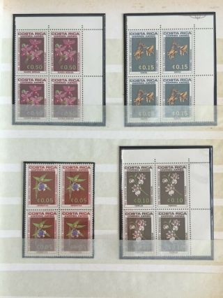 Tcstamps 10x Pages Costa Rica Orchid Postage Stamps 324