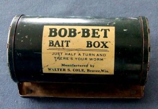 Vintage Bob Bet Belt Bait Box