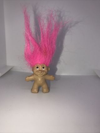 Vintage Dam Troll Pencil Topper Pink Hair 1989