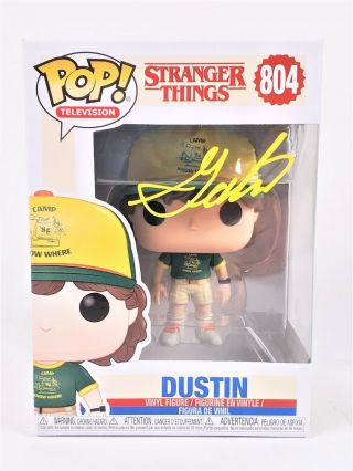 Gaten Matarazzo Autograph Signed Funko Pop - Stranger Things " Dustin " (jsa)