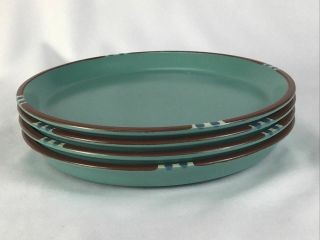 Dansk Mesa Turquoise Set Of 4 Dinner Plates 10 1/4 "