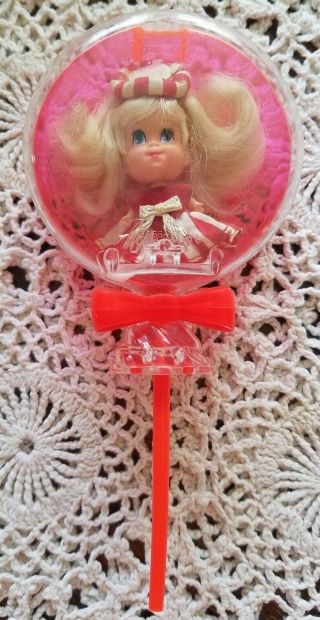 Mattel Peppermint Liddle Kiddle Lolli Sweet Treats Doll Lollipop Case 1968