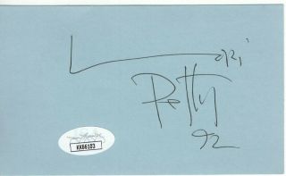 Lori Petty Signed Autographed Index Card A League Of Their Own Jsa Kk66103