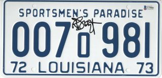Richard Dreyfuss Jaws Signed License Plate Prop Autograph Beckett Bas 4