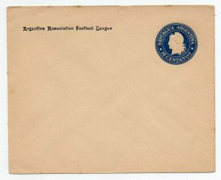 1900 Argentina Football League Advertising Cover Stationery,  High Value